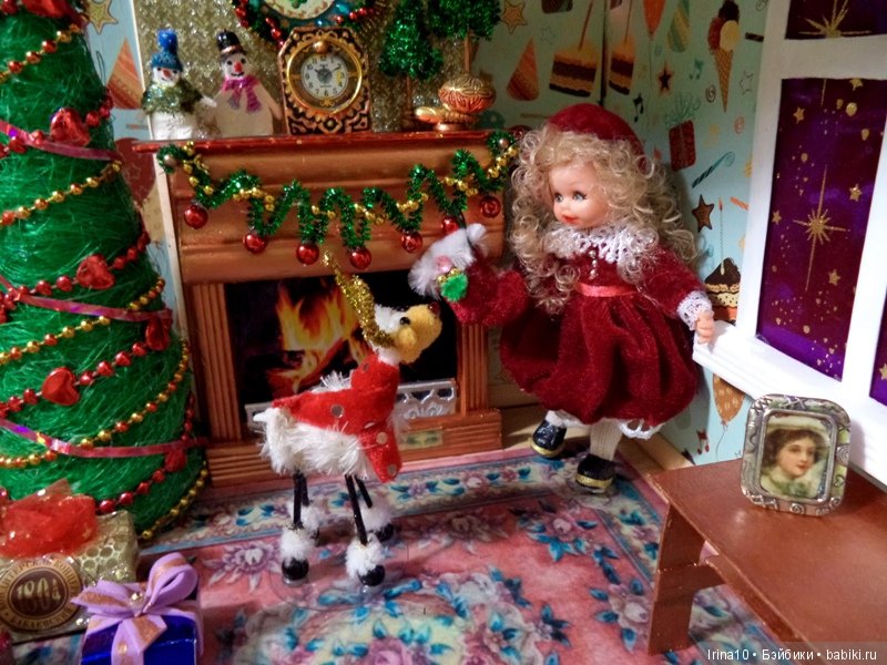 Новогодний румбокс №2 — Румбоксы и кукольные интерьеры: фото