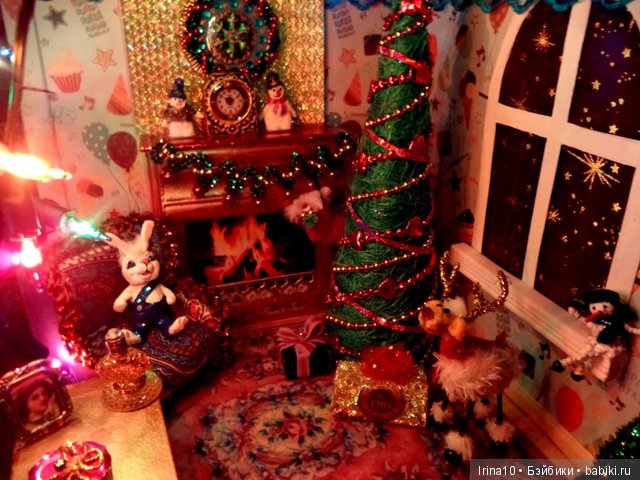 Новогодний румбокс №2 — Румбоксы и кукольные интерьеры: фото (фото 10)
