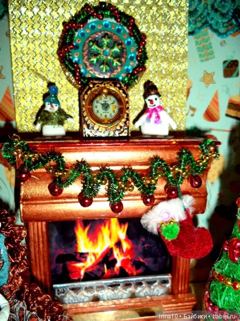 Новогодний румбокс №2 — Румбоксы и кукольные интерьеры: фото (фото 9)