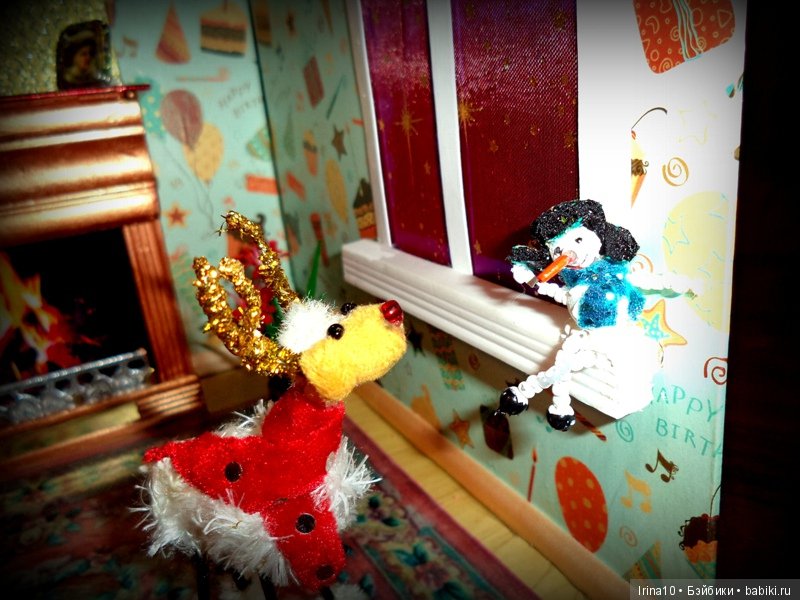 Новогодний румбокс №2 — Румбоксы и кукольные интерьеры: фото (фото 6)