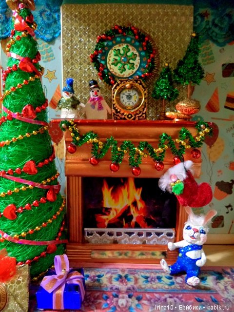 Новогодний румбокс №2 — Румбоксы и кукольные интерьеры: фото