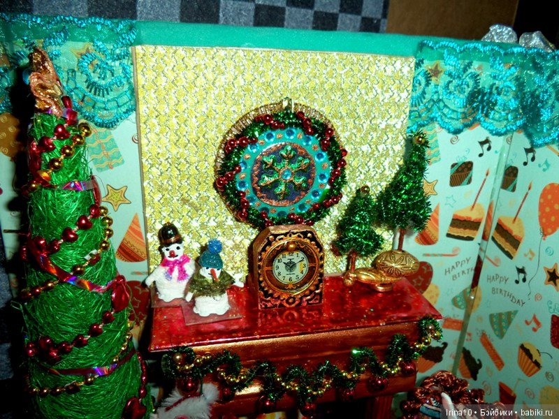 Новогодний румбокс №2 — Румбоксы и кукольные интерьеры: фото (фото 4)