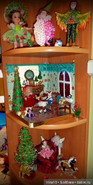 Новогодний румбокс №2 — Румбоксы и кукольные интерьеры: фото