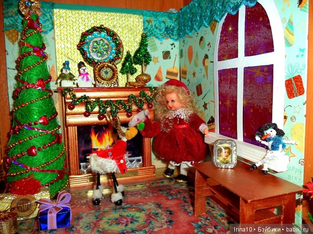 Новогодний румбокс №2 — Румбоксы и кукольные интерьеры: фото