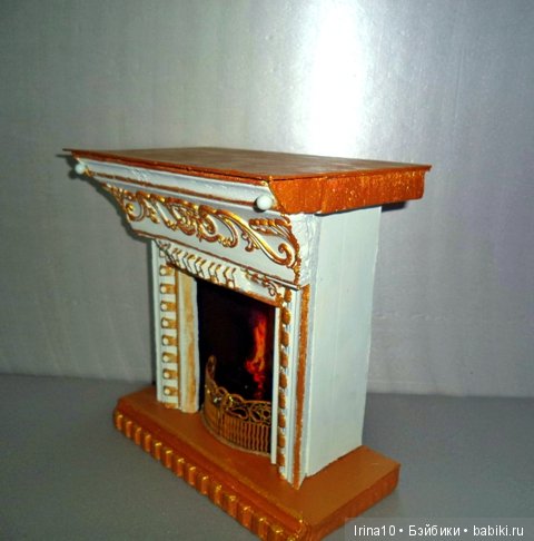 Камин с новогодними аксессуарами. Для кукол до 40 сантиметров (фото 3)