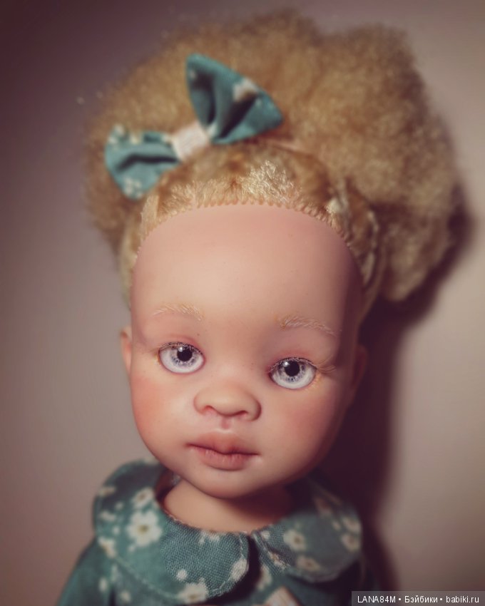 Моя альбиносочка Зури — ООАК Paola Reina (Паола Рейна) и испанских кукол: перерисовка (фото 2)