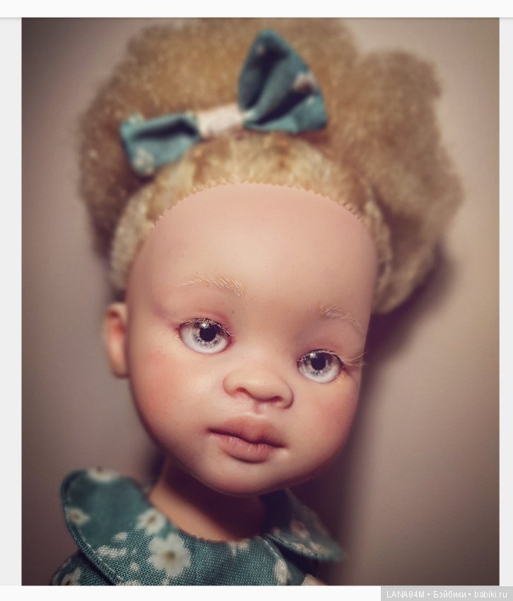 Моя альбиносочка Зури — ООАК Paola Reina (Паола Рейна) и испанских кукол: перерисовка (фото 3)