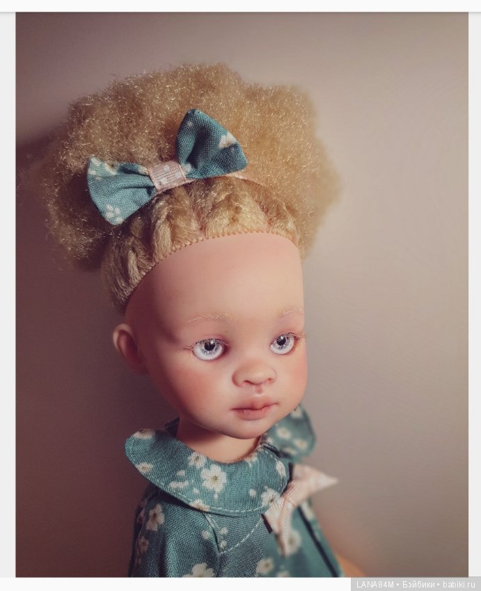 Моя альбиносочка Зури — ООАК Paola Reina (Паола Рейна) и испанских кукол: перерисовка (фото 4)