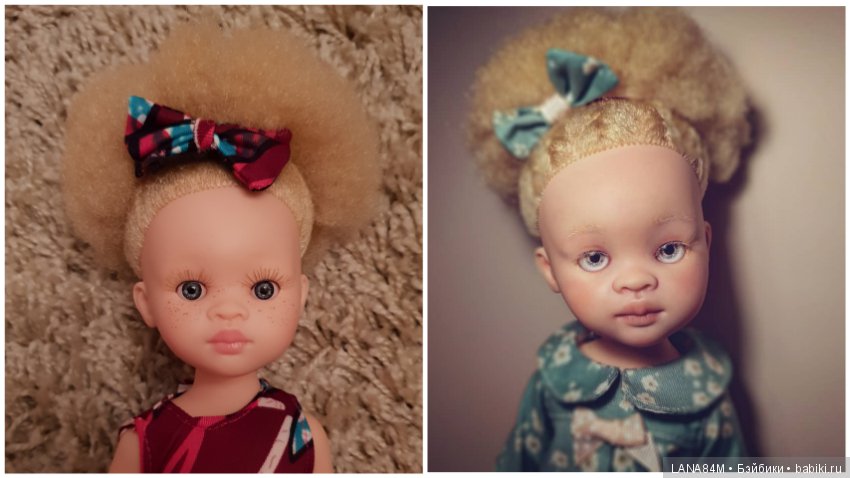 Моя альбиносочка Зури — ООАК Paola Reina (Паола Рейна) и испанских кукол: перерисовка (фото 7)