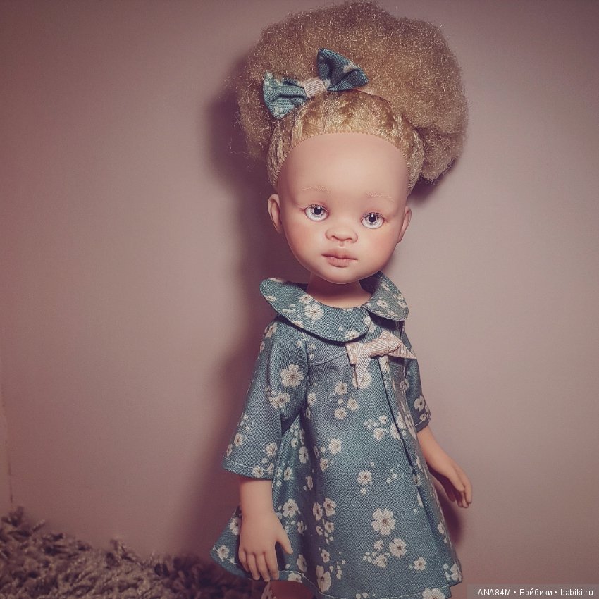 Моя альбиносочка Зури — ООАК Paola Reina (Паола Рейна) и испанских кукол: перерисовка (фото 6)