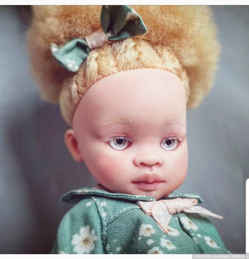 Моя альбиносочка Зури — ООАК Paola Reina (Паола Рейна) и испанских кукол: перерисовка (фото 8)