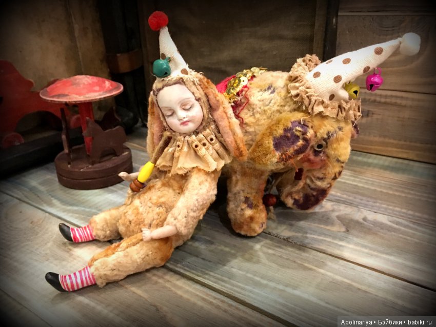 Paulina... тедди-долл, коллекция "Винтажный цирк"