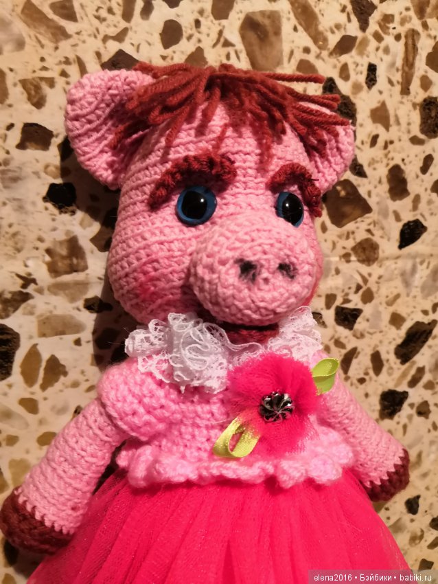 Свинка Пигги — Вязаные игрушки и амигуруми: крючком (фото 4)