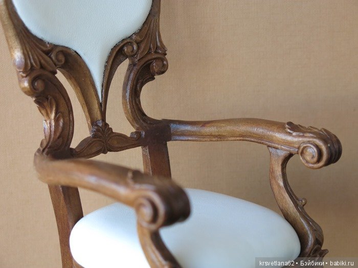 Резное кресло — Мебель для кукол и домиков: фото (фото 10)