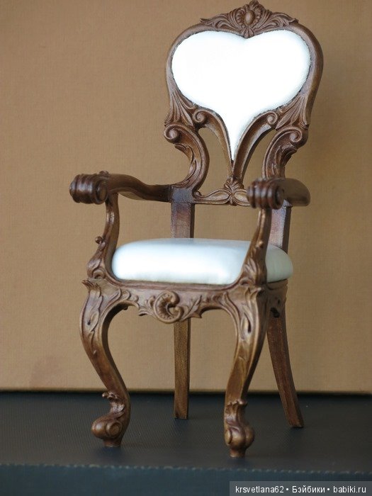 Резное кресло — Мебель для кукол и домиков: фото (фото 2)