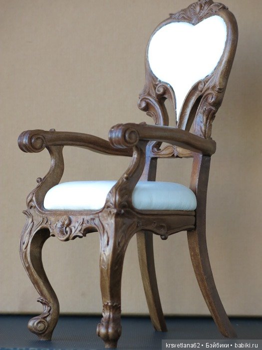 Резное кресло — Мебель для кукол и домиков: фото (фото 5)