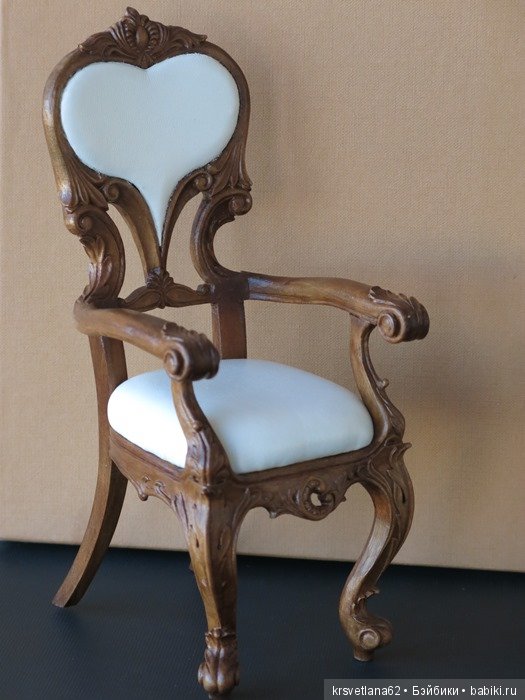 Резное кресло — Мебель для кукол и домиков: фото (фото 9)