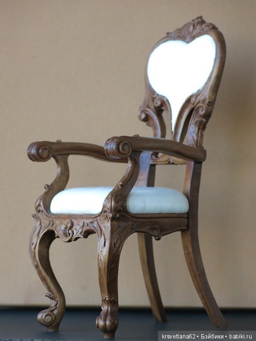Резное кресло — Мебель для кукол и домиков: фото (фото 7)