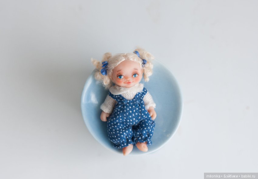 Малышка-пупс — Авторские миниатюрные куклы: лепка (фото 3)