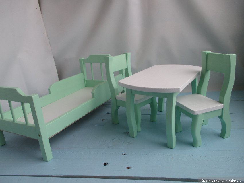 Мятно-белое настроение). Набор мебели (фото 2)