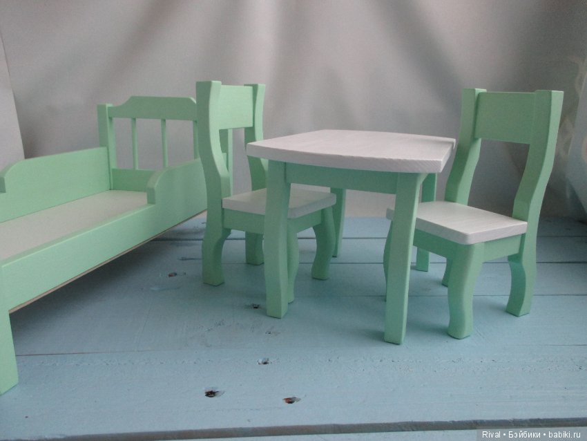 Мятно-белое настроение). Набор мебели (фото 4)