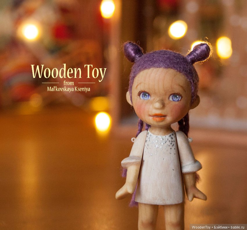 Деревянная куколка Первоснежка 7,5 см (фото 8)
