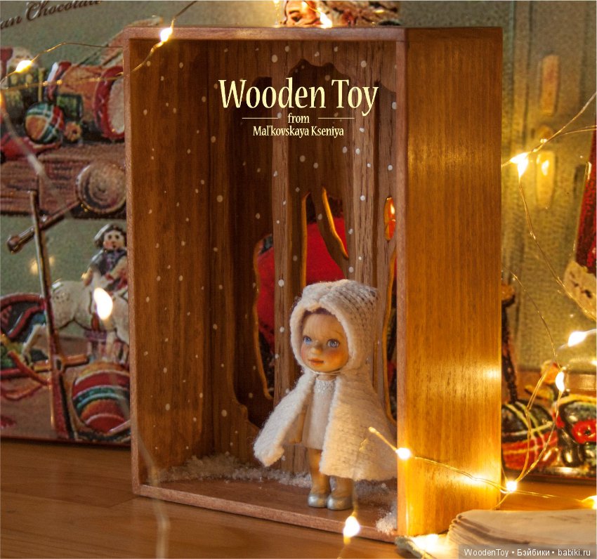 Деревянная куколка Первоснежка 7,5 см (фото 5)