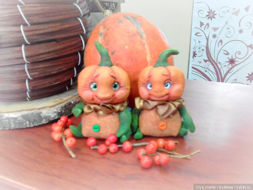 Малыши-тыковки — Лепка авторских игрушек и папье (фото 7)
