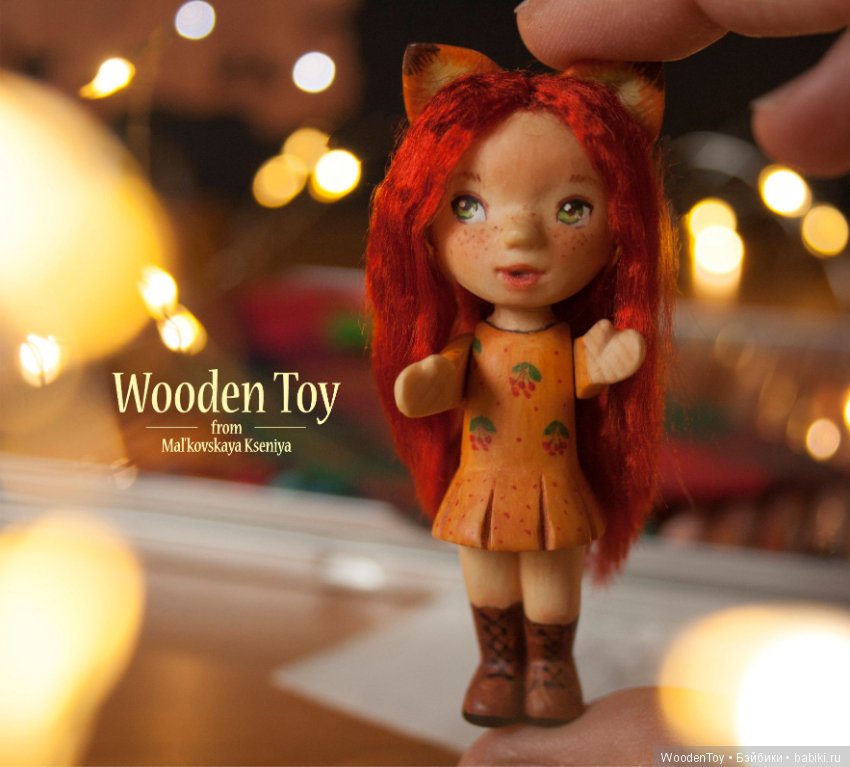 Девочка лисичка (вырезана из кедра) (фото 8)