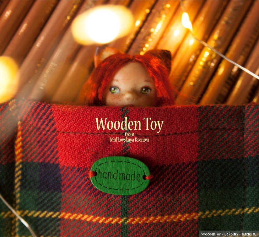 Девочка лисичка (вырезана из кедра) (фото 5)