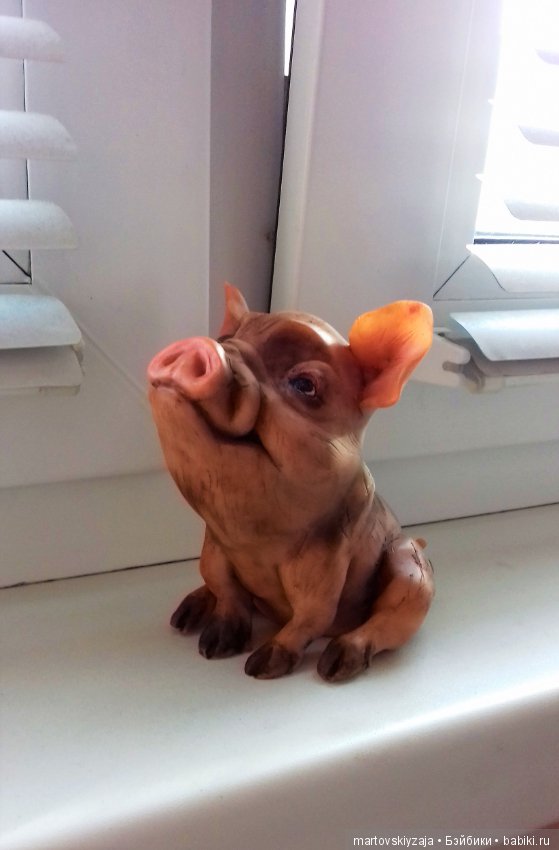 Свинка мини-пигг — Лепка авторских игрушек и папье (фото 2)