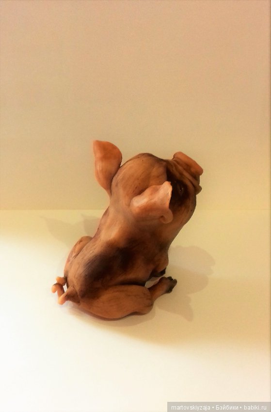 Свинка мини-пигг — Лепка авторских игрушек и папье (фото 4)