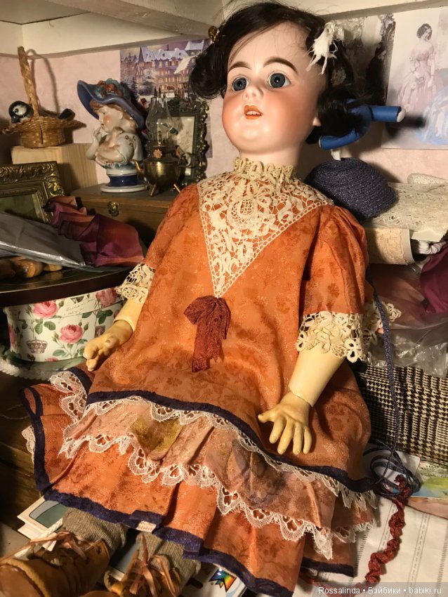 Осенняя девочка Лилибет — Антикварные куклы Armand Marseille (AM): молд 390 (фото 8)