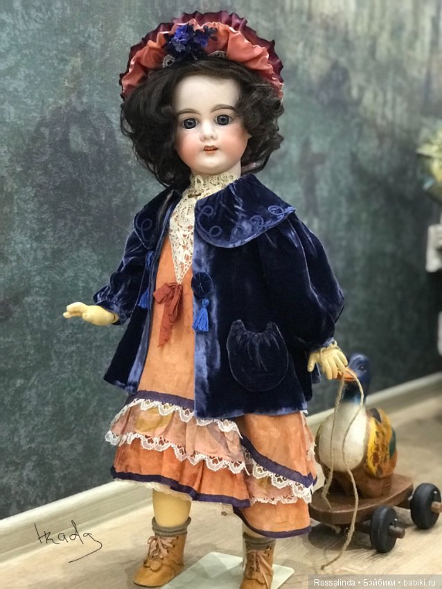 Осенняя девочка Лилибет — Антикварные куклы Armand Marseille (AM): молд 390