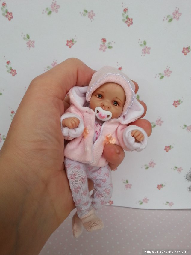 Малышка 12 см — Авторские миниатюрные куклы: лепка