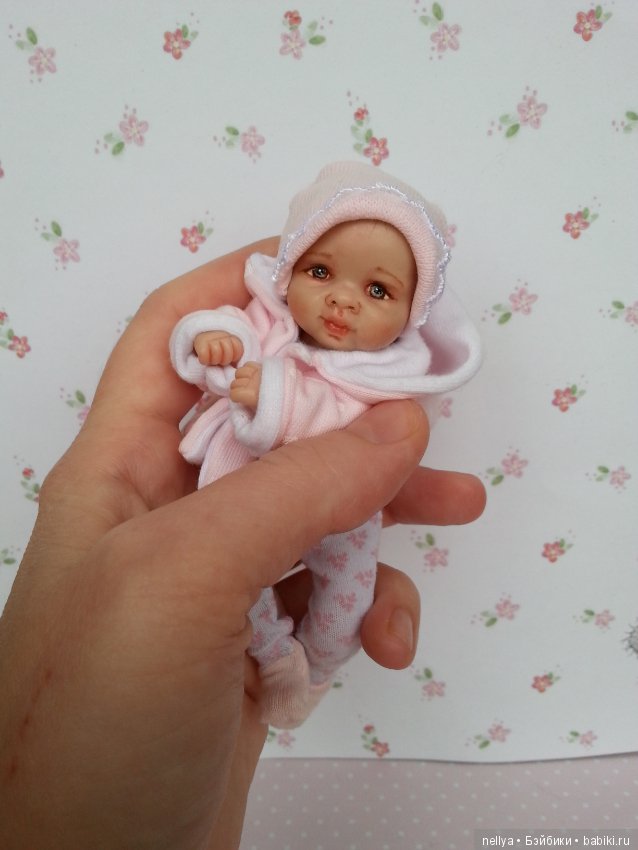 Малышка 12 см — Авторские миниатюрные куклы: лепка (фото 3)
