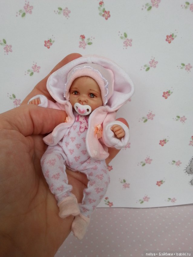 Малышка 12 см — Авторские миниатюрные куклы: лепка (фото 2)