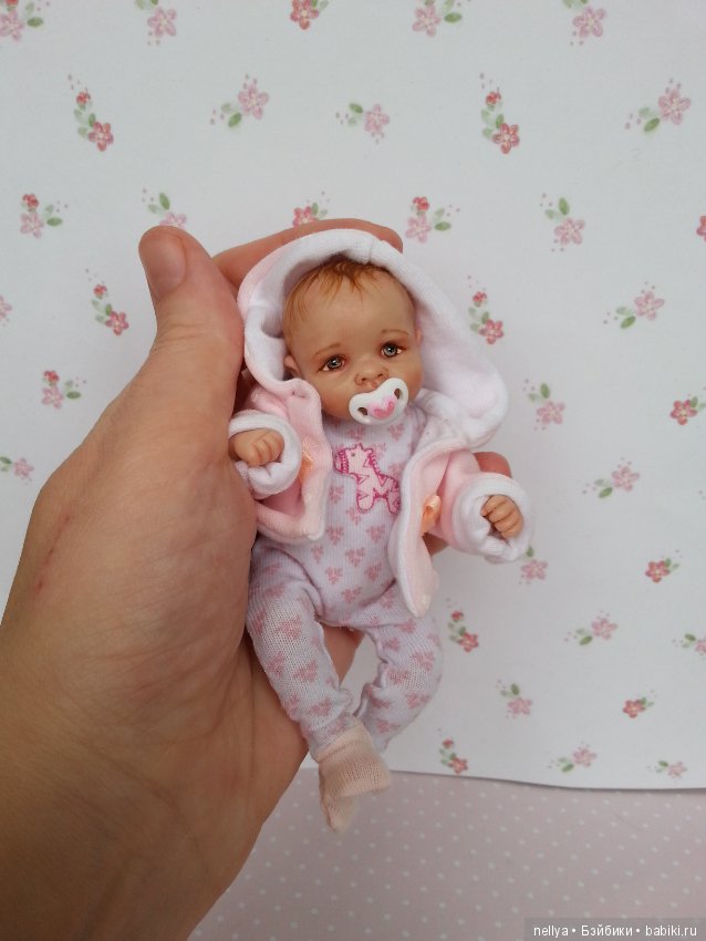 Малышка 12 см — Авторские миниатюрные куклы: лепка (фото 6)