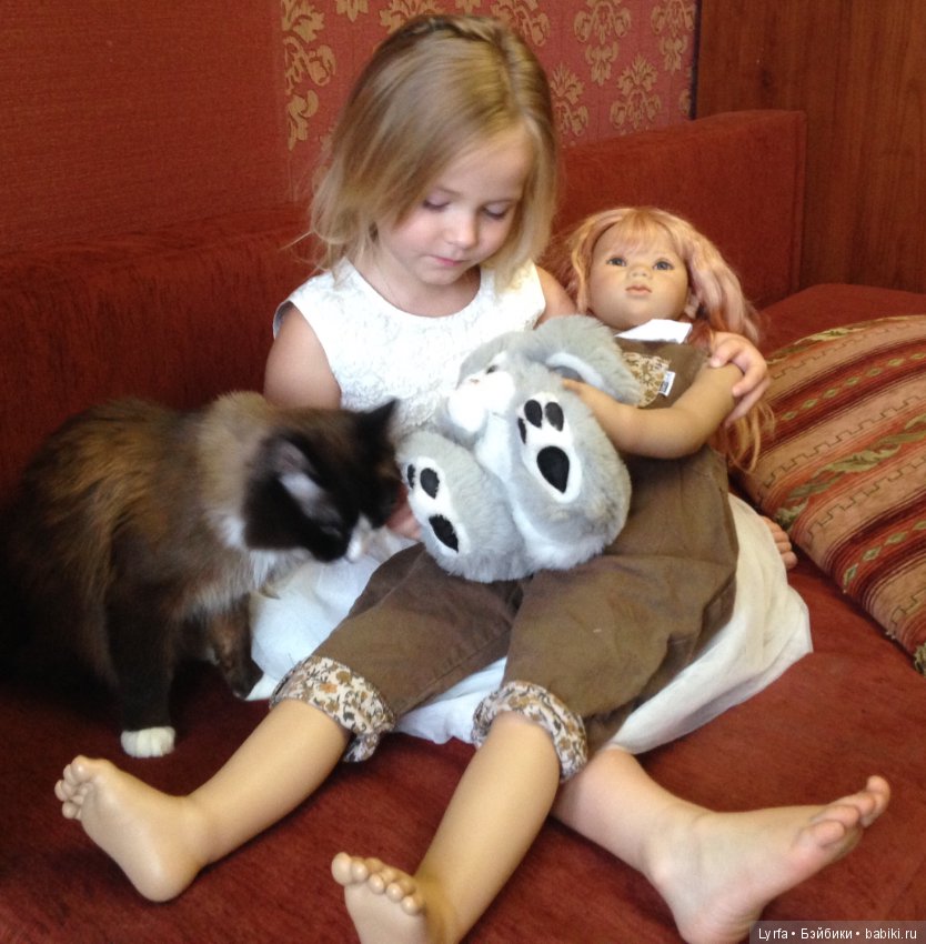 Мои любимые девочки! Девочка Маша и Кукла Линики от Annette Himstedt (фото 7)