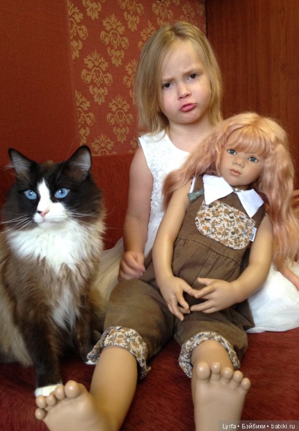 Мои любимые девочки! Девочка Маша и Кукла Линики от Annette Himstedt (фото 10)
