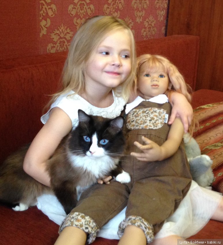 Мои любимые девочки! Девочка Маша и Кукла Линики от Annette Himstedt (фото 8)