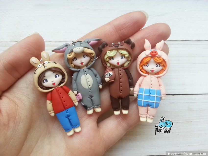 Фигурки из полимерной глины от Blue Rabbit