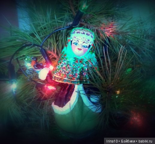 Набор ватных ёлочных игрушек. Второй