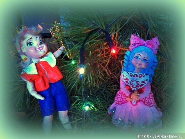 Набор ватных ёлочных игрушек. Второй