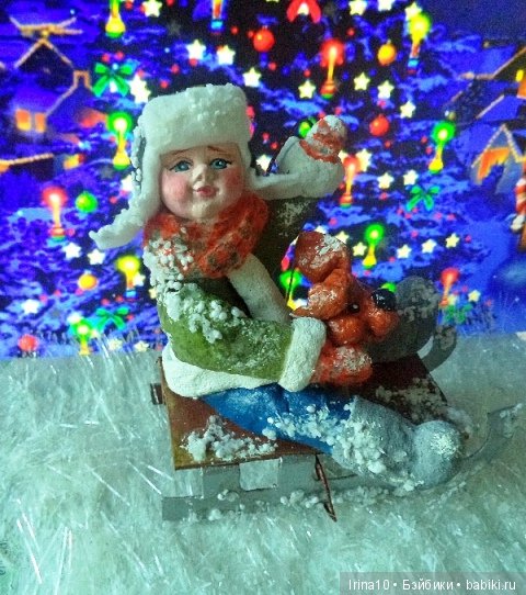 Набор ватных ёлочных игрушек. Второй