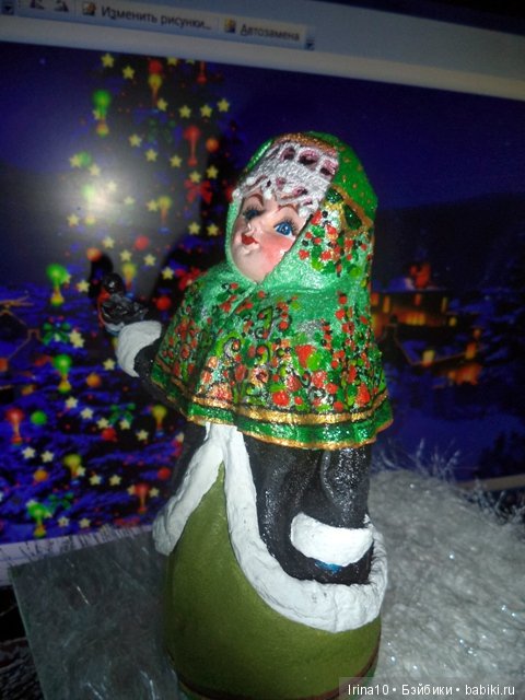 Набор ватных ёлочных игрушек. Второй