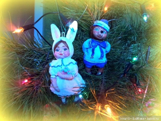 Набор ватных ёлочных игрушек. Второй