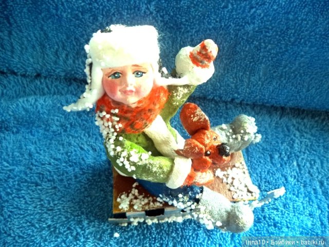 Набор ватных ёлочных игрушек. Второй