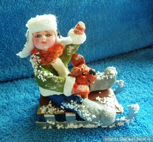 Набор ватных ёлочных игрушек. Второй (фото 9)