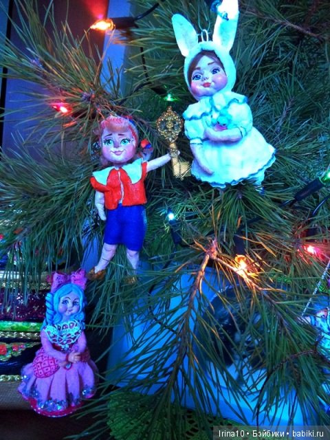 Набор ватных ёлочных игрушек. Второй